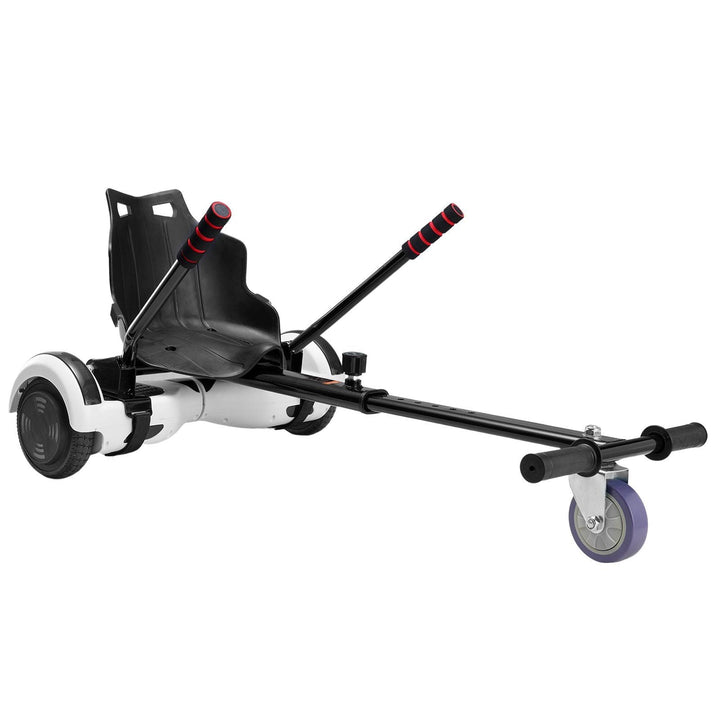 VEVOR Hoverboard Seat Attachment, Compatible with All 6.5" 8" 8.5" 10" Hoverboards, Grips Control, Adjustable Frame Length and 220 LBS Load Capacity, Hover Board Go Karts Accessory, for Kids Adults - US Stores