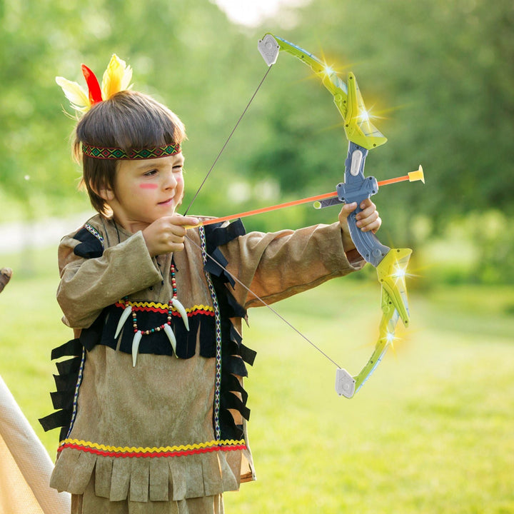 VEVOR Kids Bow and Arrow Set – 2 Pack LED Archery with 20 Suction Arrows, 2 Targets, 2 Quivers & 3 Cans - US Stores