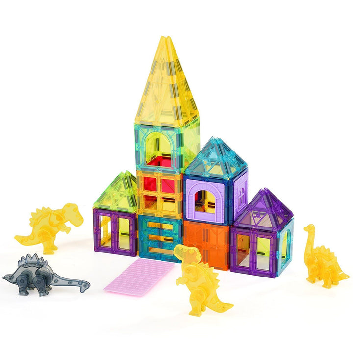 VEVOR Magnetic Tiles Magnetic Building Toy 56 PCS Magnet Blocks for Kids 3D Set - US Stores