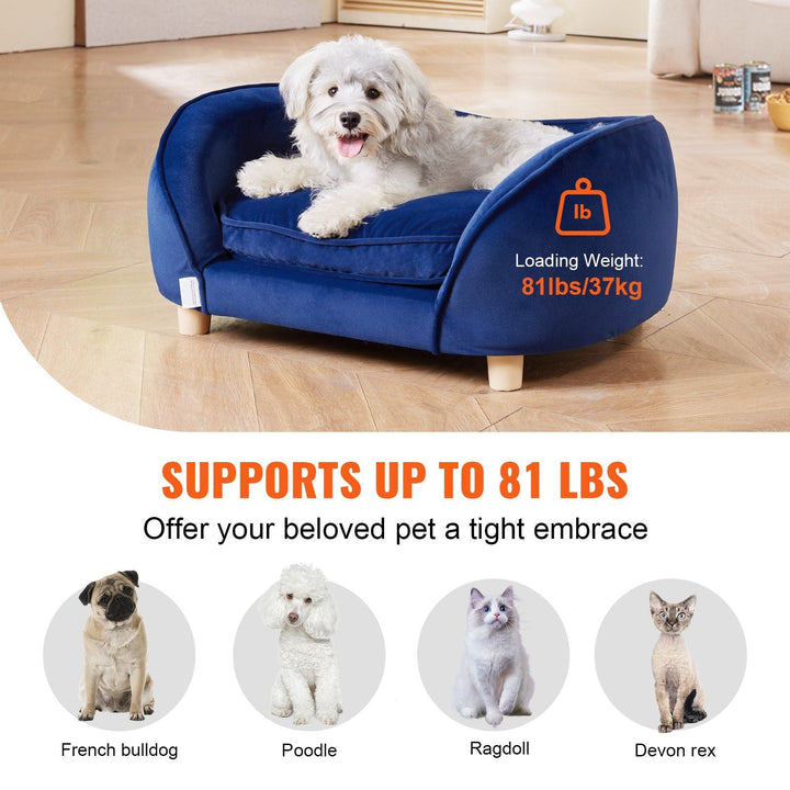 VEVOR Pet Sofa Dog Couch for Medium - Sized Dogs and Cats Dog Sofa Bed 81 lbs - US Stores