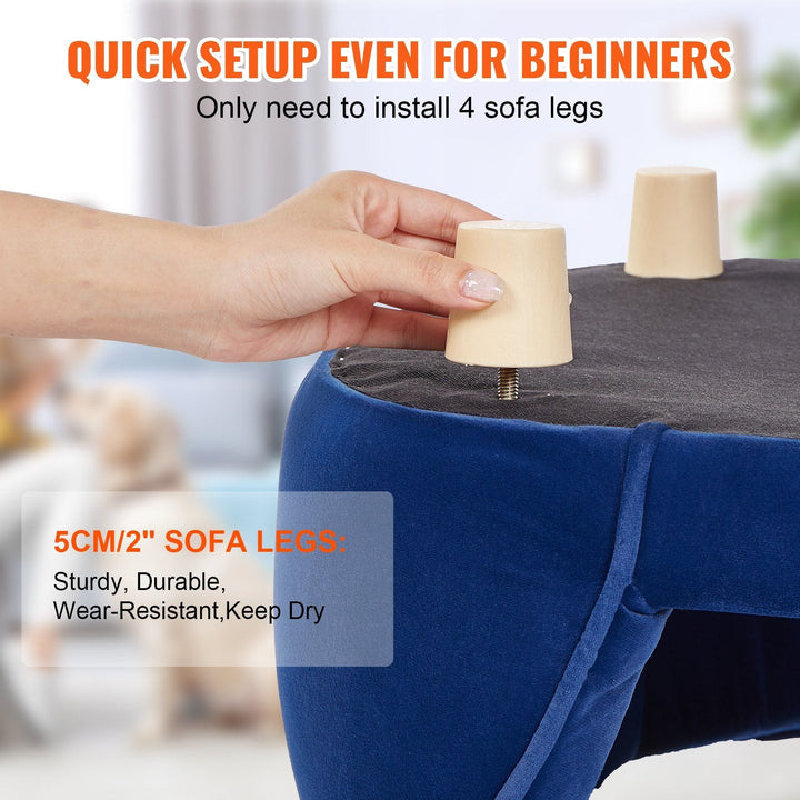 VEVOR Pet Sofa Dog Couch for Medium - Sized Dogs and Cats Dog Sofa Bed 81 lbs - US Stores