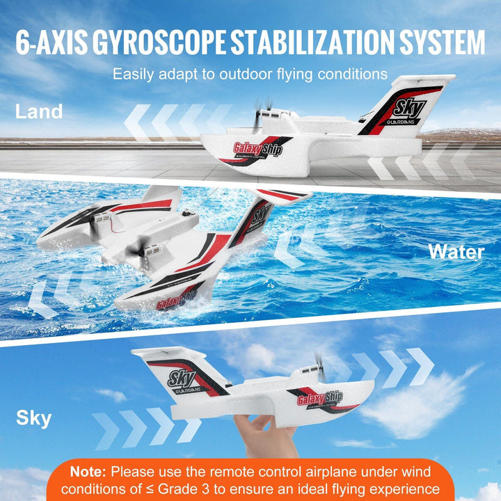 VEVOR RC Airplane Amphibious EPP Foam RC Plane Toy with 2.4 GHz Remote Control - US Stores