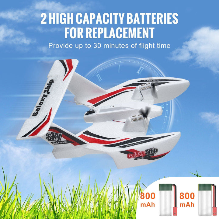 VEVOR RC Airplane Amphibious EPP Foam RC Plane Toy with 2.4 GHz Remote Control - US Stores