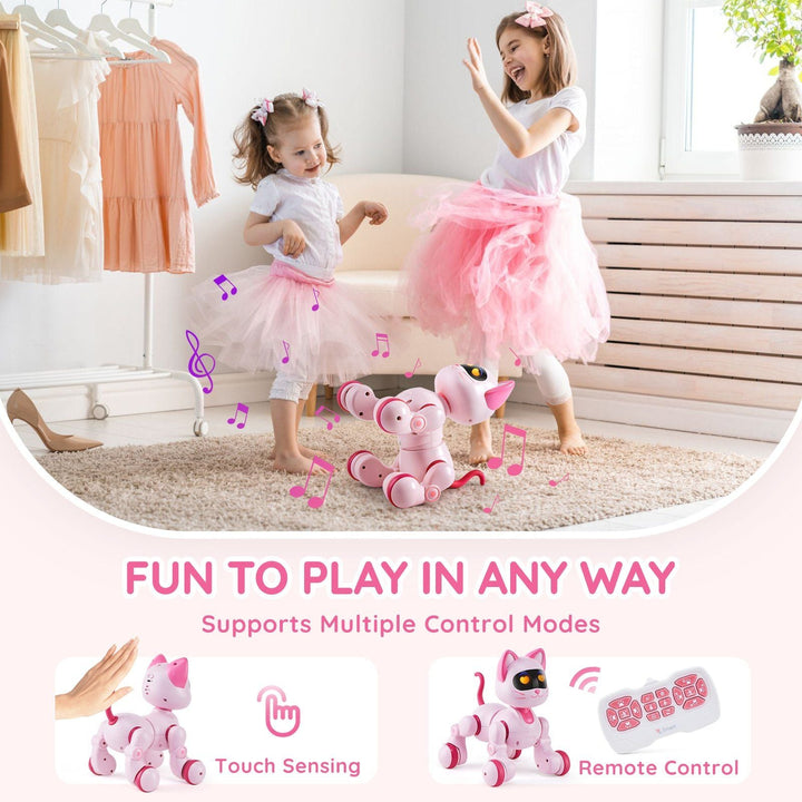 VEVOR RC Robot Cat Toy for Kid Talking Dancing Touch Remote Control Programmable - US Stores