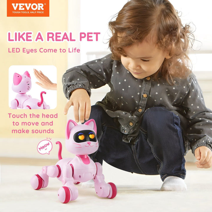 VEVOR RC Robot Cat Toy for Kid Talking Dancing Touch Remote Control Programmable - US Stores