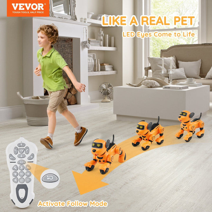 VEVOR RC Robot Dog Toy Talking Dancing Touch & Voice Remote Control Programmable - US Stores