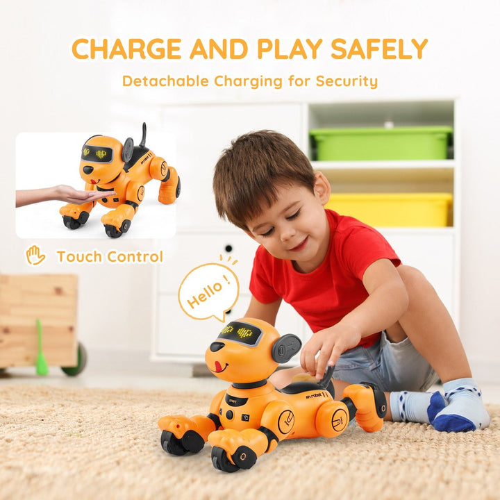 VEVOR RC Robot Dog Toy Talking Dancing Touch & Voice Remote Control Programmable - US Stores