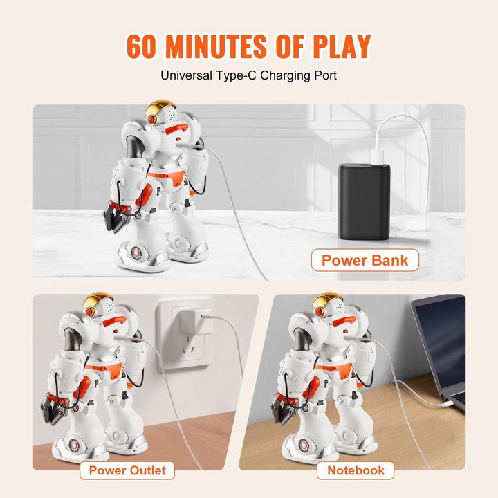 VEVOR RC Robot Toy Battle Robot for Kids Remote Control Robotic Toy Programmable - US Stores
