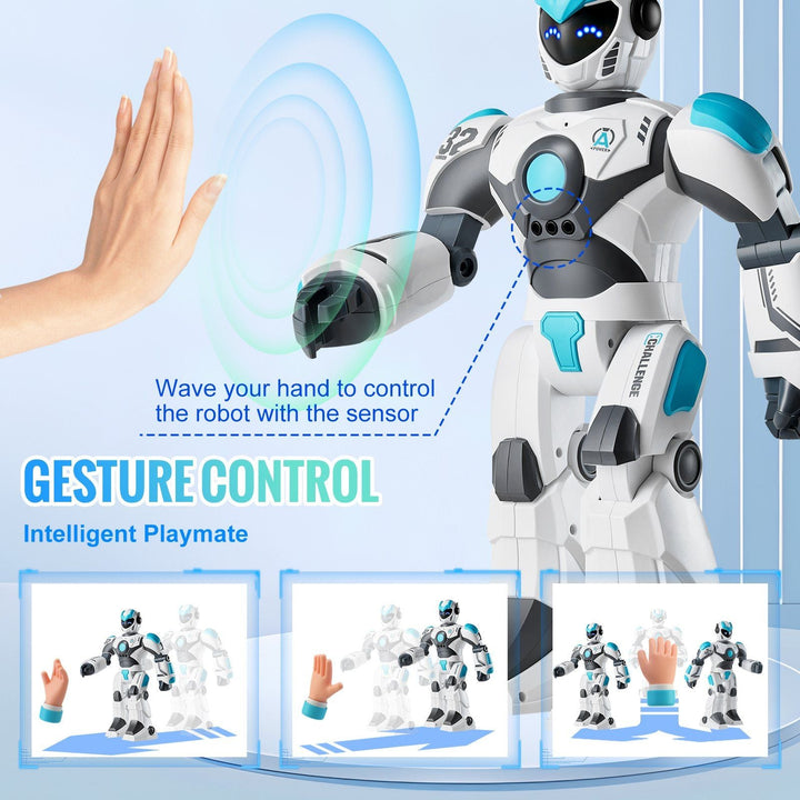 VEVOR RC Robot Toy Talking Dancing Gesture and Voice Remote Control Programmable - US Stores