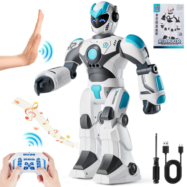 VEVOR RC Robot Toy Talking Dancing Gesture and Voice Remote Control Programmable - US Stores