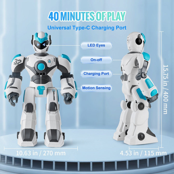 VEVOR RC Robot Toy Talking Dancing Gesture and Voice Remote Control Programmable - US Stores