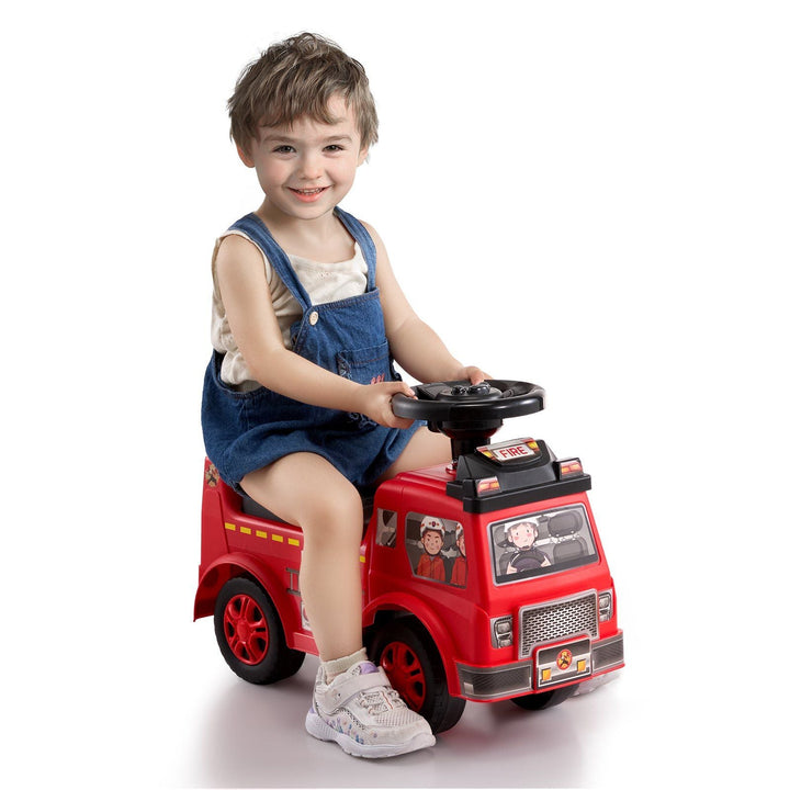 VEVOR Ride On Push Car for Toddlers 1 - 3, Sit to Stand Racer with Music Wheel, Under - Seat Storage, Classic Kids Ride On Toy, Red - US Stores