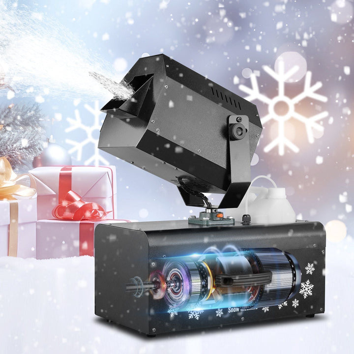 VEVOR Snow Machine 2000W Wireless Remote Swing Snow Making Machine for Holiday - US Stores