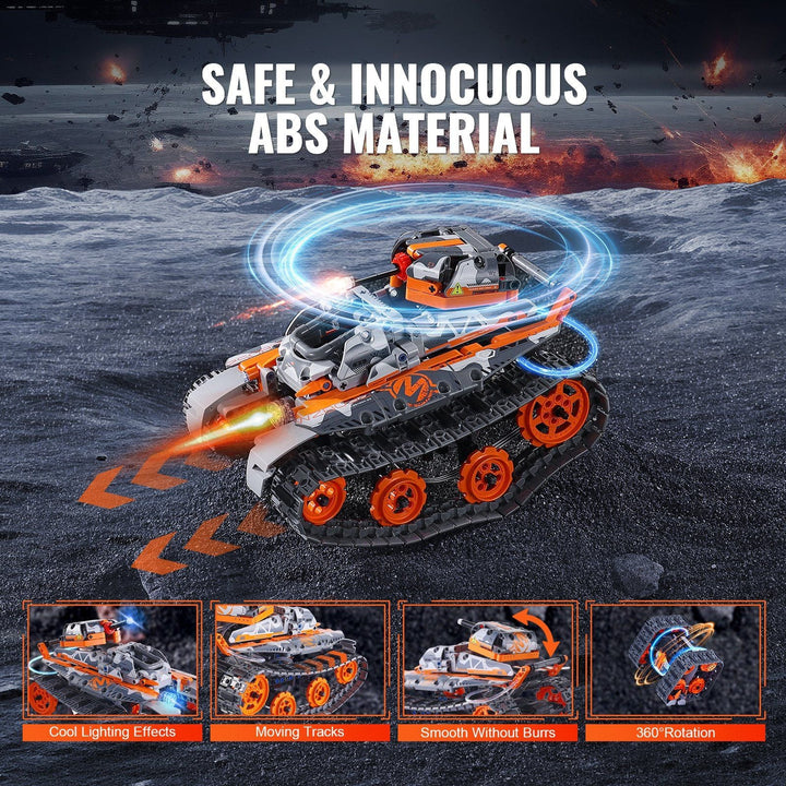 VEVOR STEM Building Toys for Kids 5 in 1 App & Remote Control Car/Robot 554 PCS - US Stores