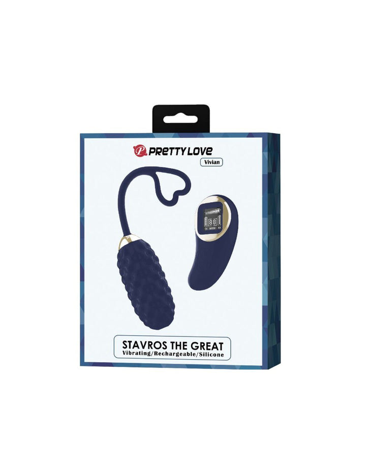 Vivian Remote Control Vibrating Egg - Blue - US Stores