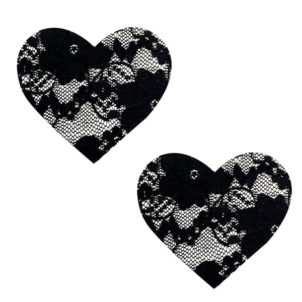 Vogue Black Lace I Heart U Nipztix Pasties - US Stores