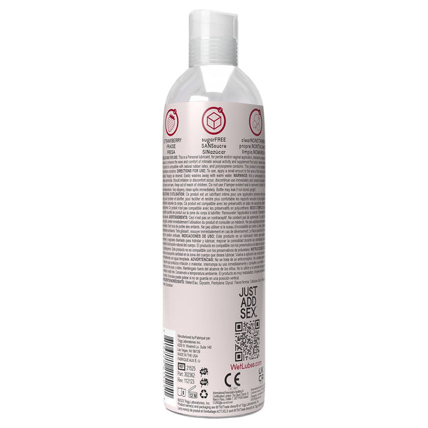 Wet Delicious Oral Play - Strawberry - Waterbased Flavored Lubricant 4 Oz - US Stores