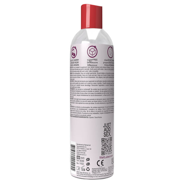 Wet Warming Fun Flavors - Black Cherry - 4 in 1 Lubricant 4 Oz - US Stores