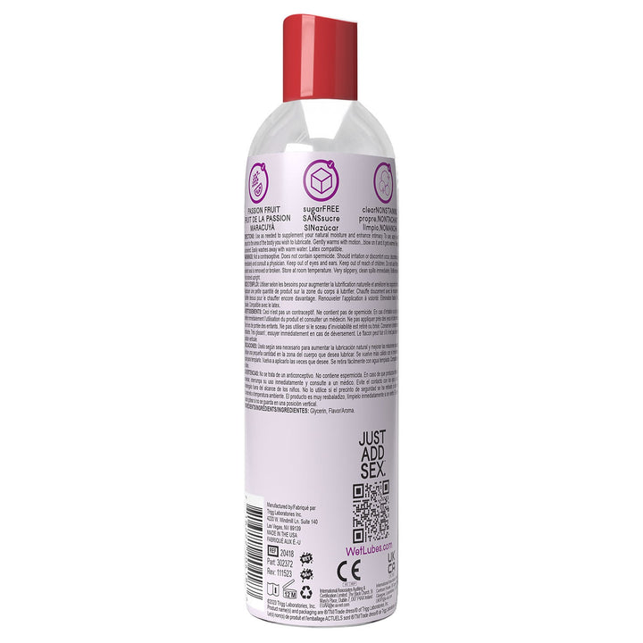 Wet Warming Fun Flavors - Passion Fruit - 4 in 1 Lubricant 4 Oz - US Stores