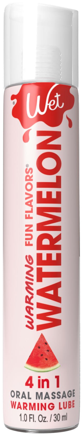 Wet Warming Fun Flavors - Watermelon - 4 in 1 Lubricant 1 Oz - US Stores