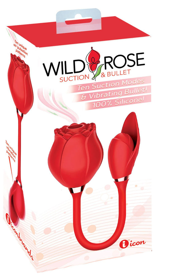 Wild Rose Suction and Bullet - Red - US Stores