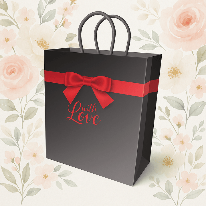 With Love Gift Bag - Black - US Stores
