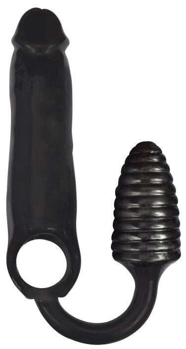 XXXPander Sheath with Ribbed Plug - Black - US Stores